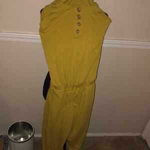 Long comfy Yellow Jumpsuit